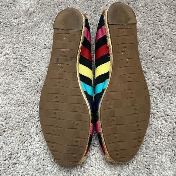 GUC Kate Spade Multicolor Striped Women's Flats 6 - Picture 9 of 10